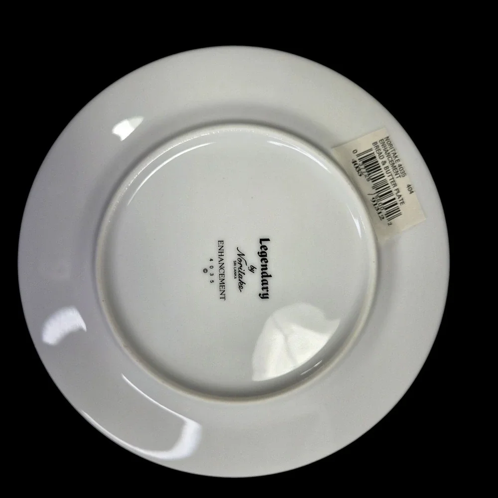 Noritake Enhancement Bread and Butter Plates Set of 3 Dinner Floral 4035 Discon
